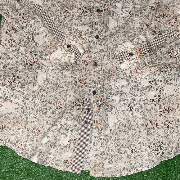 Hugo Boss Orange Label Floral Mens Button Shirt - Picture 5 of 7